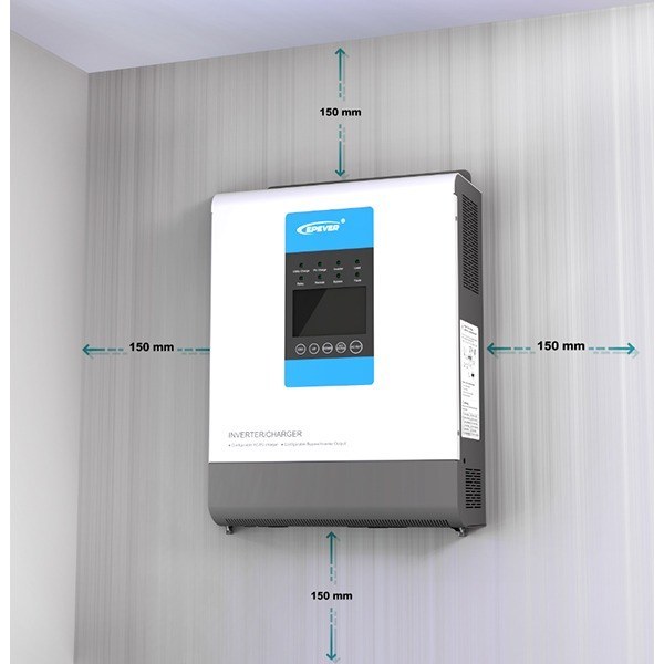 اینورتر شارژر 3KW و 48V EPEVER مدل UP3000-M2142 با کنترلر MPPT و خروجی سینوسی خالص، راندمان بالا، شارژ هوشمند و حفاظت کامل، مناسب سیستم‌های خورشیدی خانگی و صنعتی.