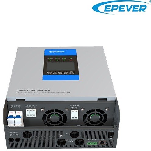 اینورتر شارژر 3KW و 48V EPEVER مدل UP3000-M2142 با کنترلر MPPT و خروجی سینوسی خالص، راندمان بالا، شارژ هوشمند و حفاظت کامل، مناسب سیستم‌های خورشیدی خانگی و صنعتی.