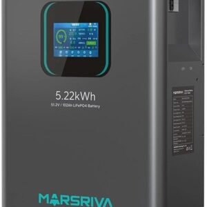 باتری لیتیومی ۵KW ۵۱.۲ ولت MARSRIVA MR-LFP48-100-WMD | ظرفیت ۱۰۲ آمپر و چرخه ≥۶۰۰۰