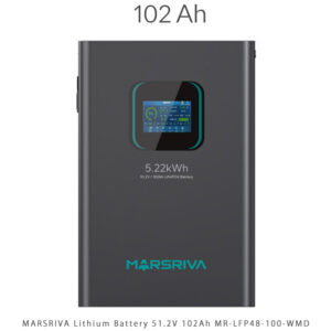 باتری لیتیومی ۵KW ۵۱.۲ ولت MARSRIVA MR-LFP48-100-WMD | ظرفیت ۱۰۲ آمپر و چرخه ≥۶۰۰۰