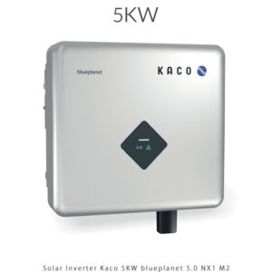 اینورتر خورشیدی کاکو 5KW مدل Blueplanet 5.0 NX1 M2 با طراحی آلمانی، عملکرد بی‌صدا، مانیتورینگ هوشمند، وزن سبک و حفاظت IP65، مناسب برای نصب داخلی و خارجی. اینورتر آنگرید تک‌فاز ایده‌آل برای سیستم‌های خورشیدی خانگی و تجاری.
