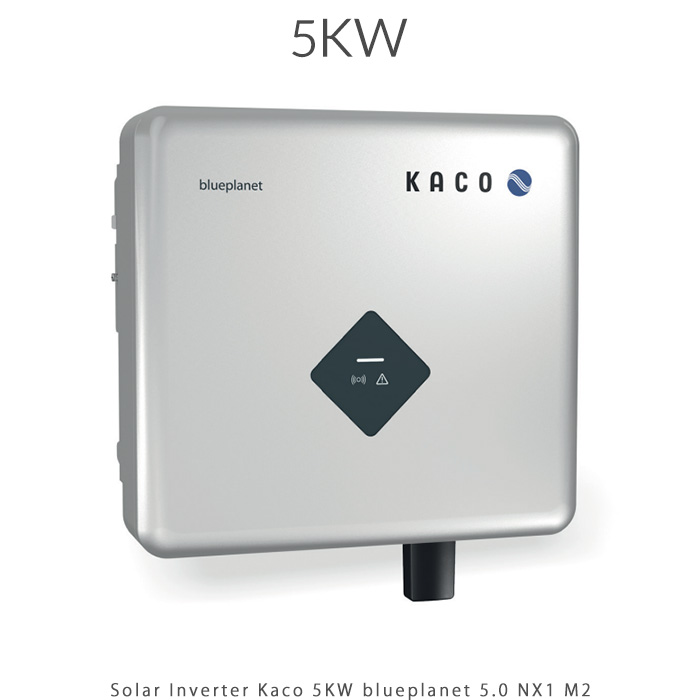 اینورتر خورشیدی کاکو 5KW مدل Blueplanet 5.0 NX1 M2 با طراحی آلمانی، عملکرد بیصدا، مانیتورینگ هوشمند، وزن سبک و حفاظت IP65، مناسب برای نصب داخلی و خارجی. اینورتر آنگرید تکفاز ایدهآل برای سیستمهای خورشیدی خانگی و تجاری.