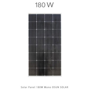 پنل خورشیدی ۱۸۰ وات مونوکریستال OSUN SOLAR | مناسب مناطق سردسیر
