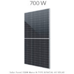 پنل خورشیدی ۷۰۰ وات مونوکریستال دو طرفه AE SOLAR | راندمان ۲۲.۵۷٪ و ۱۳۲ سلول
