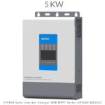 سانورتر 5KW EPEVER UP5000-M10342 با تکنولوژی MPPT و موج سینوسی کامل، پشتیبانی از پنل خورشیدی تا 5000 وات، توان خروجی مستمر 4KW و لحظه‌ای 10KW، حفاظت کامل و اتصال WIFI. گزینه عالی برای سیستم‌های خورشیدی خانگی و نیمه صنعتی.